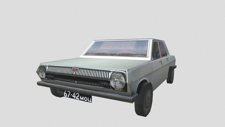 GAZ 24 PSX Style 3D Model