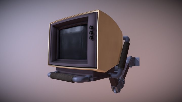 Old school TV 3D Model