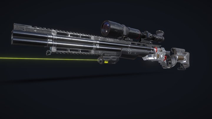 Hunter Quadbarrel BY Kris Thaler 3D Model