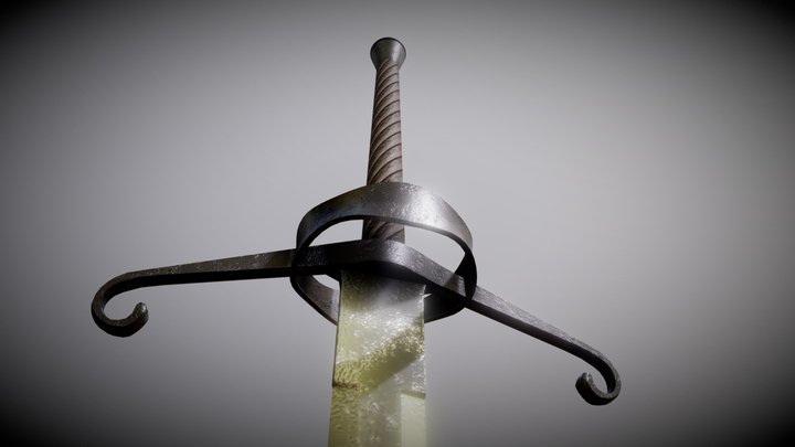 Monty python Black Knight sword 3D Model