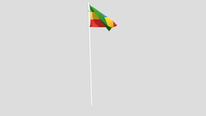 EthiopiaFlag2 3D Model