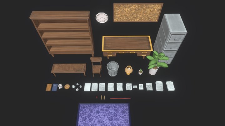 Prop Showcase 3D Model