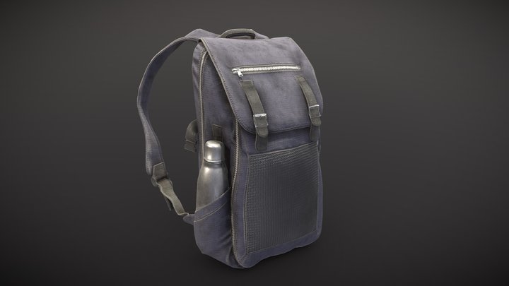 Backpack Game-Ready 3D Model