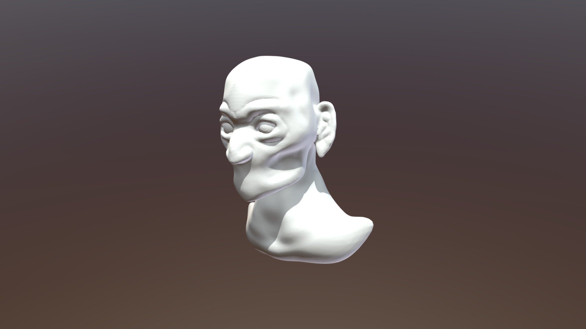 Creepy Man Bust