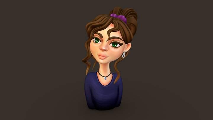 Woman Portrait 3D Model