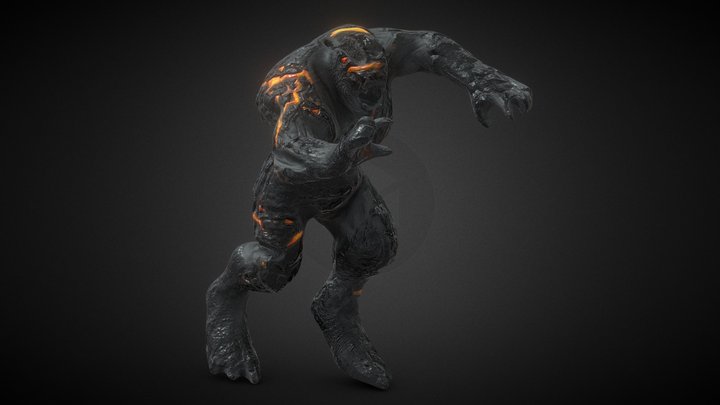 Volcanic damaged elemental – Kostenloses 3D-Modell STL