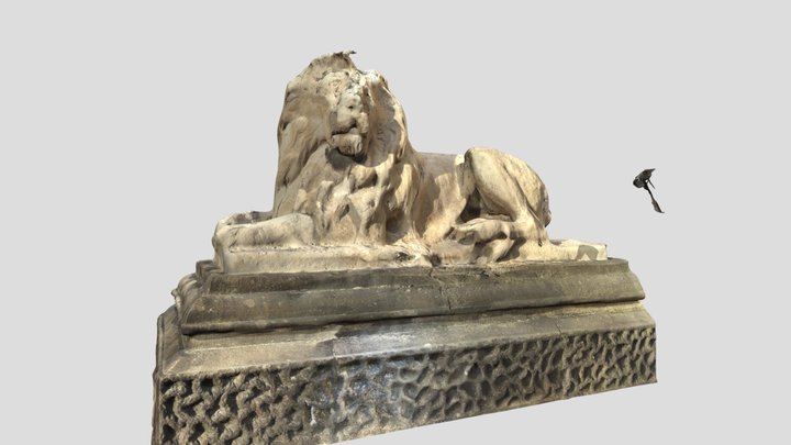 Town hall lions 3D Model