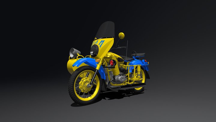 Ural M67-36-P 1976 3D Model