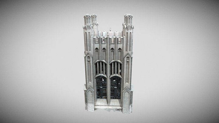 Church Bell Tower 3D Model