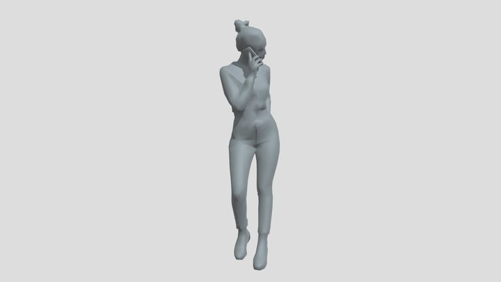Lowpoly Female Standing