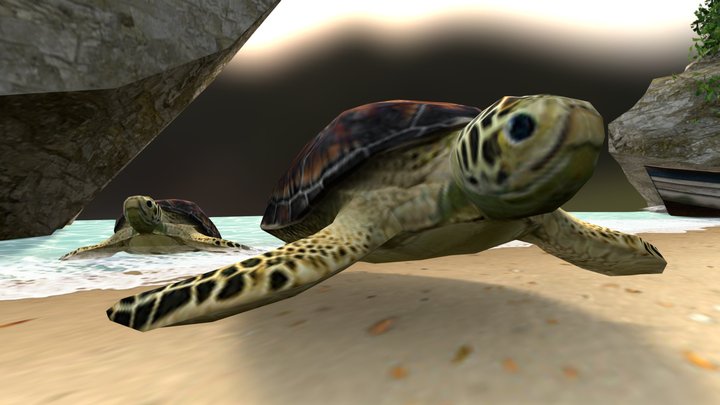 DAE Diorama - By The Ocean 3D Model