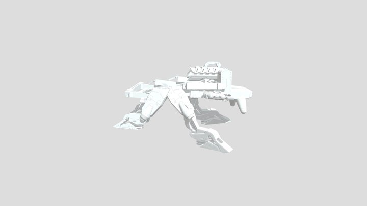 Protobash Walking Platform Mech 3D Model