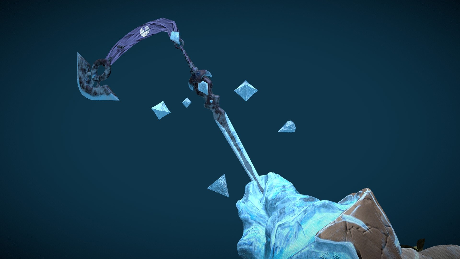 Stylized Sword in the Stone
