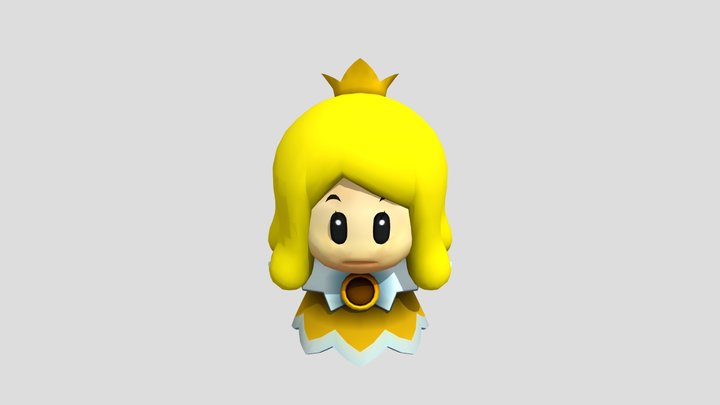 Yellow Sprixie 3D Model