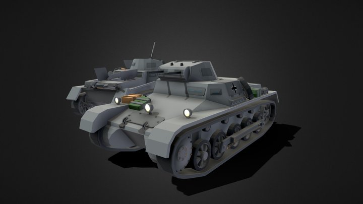 Panzerkampfwagen I Ausf.B (Pz.1) 3D Model