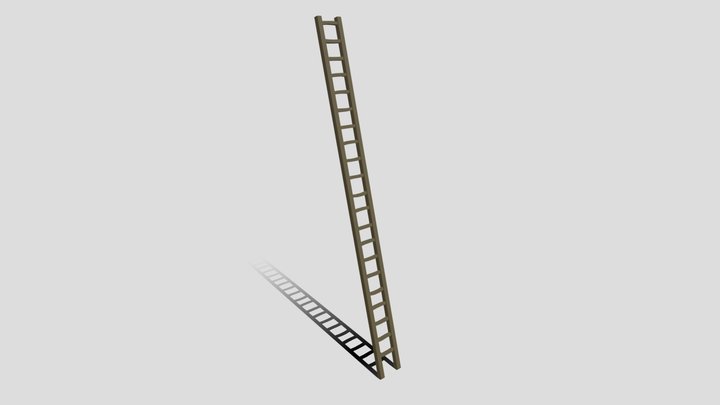 Low Poly Ladder 01 3D Model