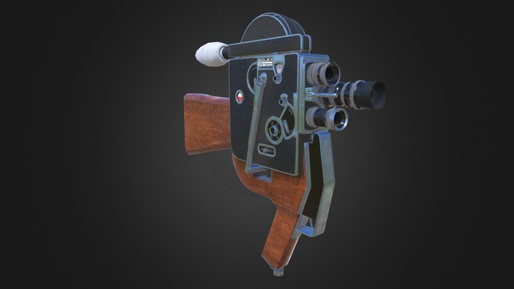 Bolex 8mm camera gun 3D Model