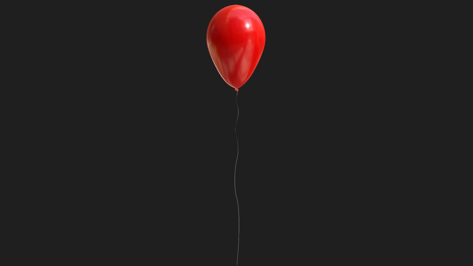 Balloon with a string