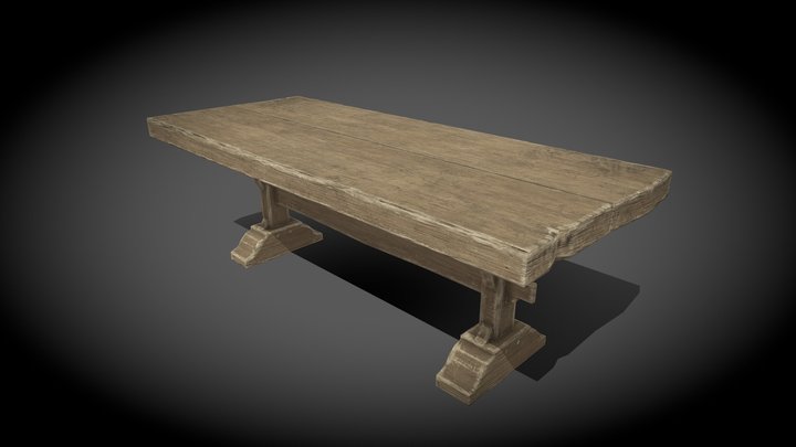 Medieval Table (Free) 3D Model
