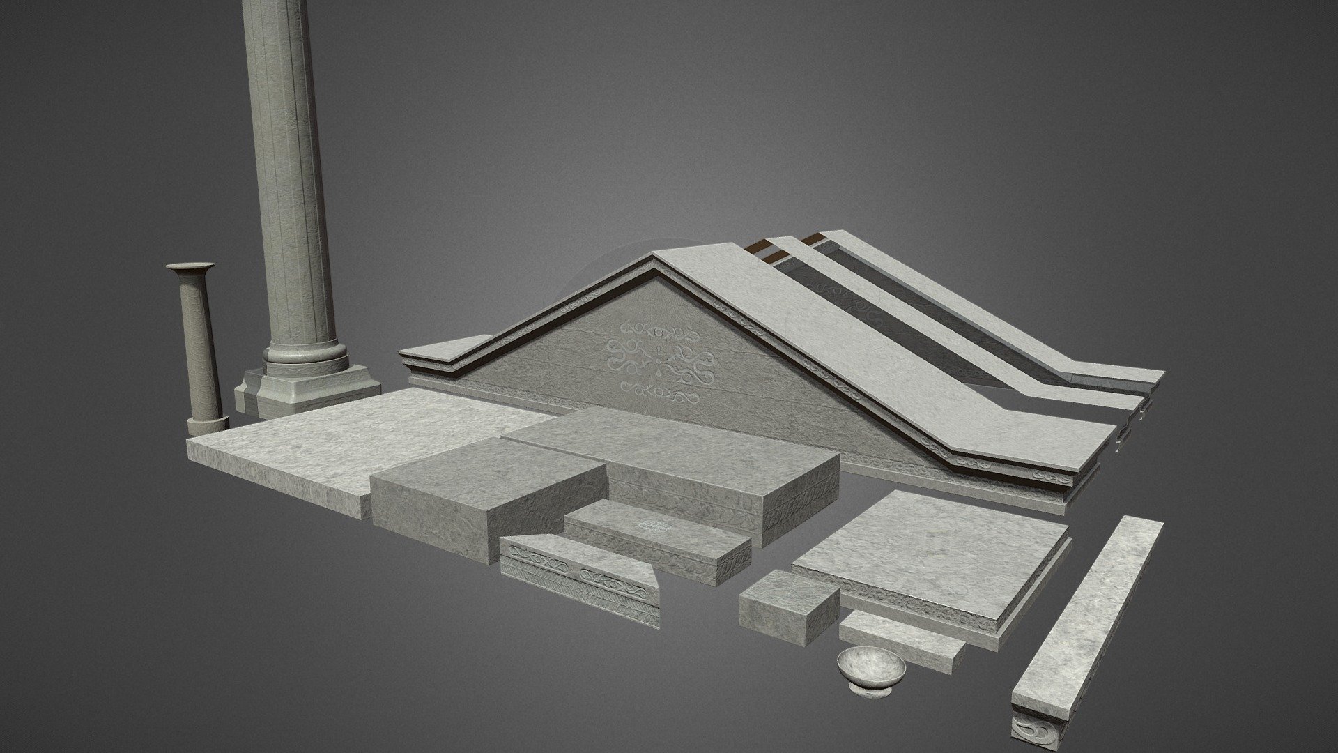 Temple Parts Pack - 3D model by JG3D (@jg-3d) [6d50401] - Sketchfab