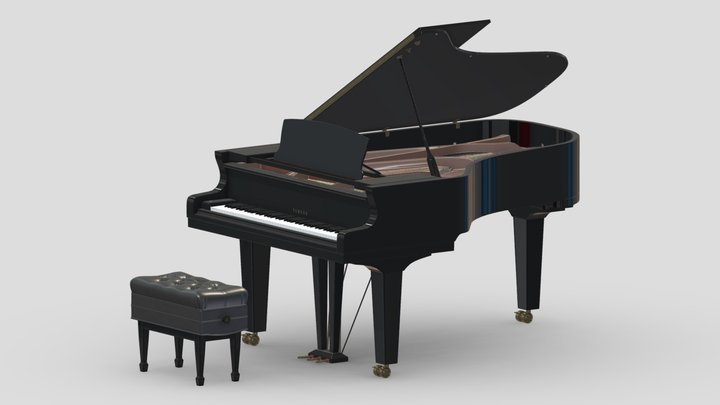 Yamaha Premium S7X Piano 3D Model
