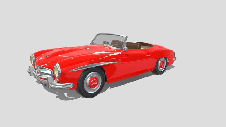 mercedes-190sl_ 3D Model