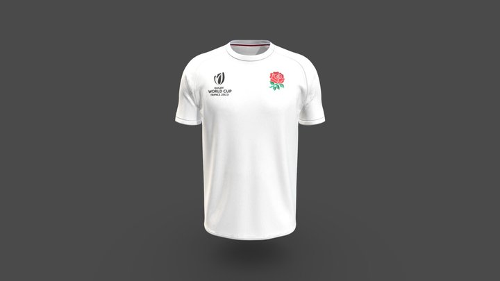 England RWC 23 Home Jersey by Umbro | Small | Black/White/Grey