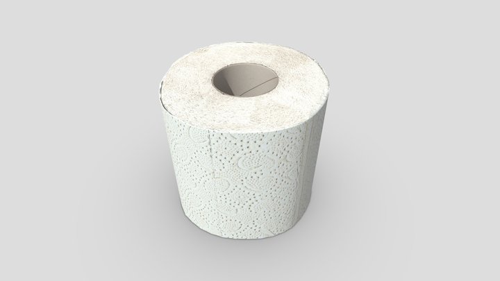 CC0 - Toilet Paper Roll 3D Model