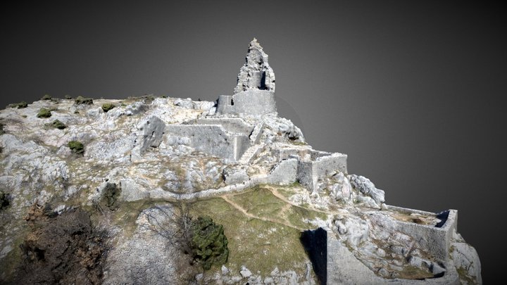 Dalmatinska utvrda Nutjak 3D Model