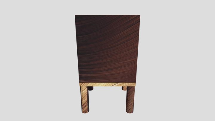 Silla de Madera 3D Model