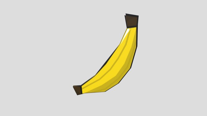 Bannana Badge 3D Model