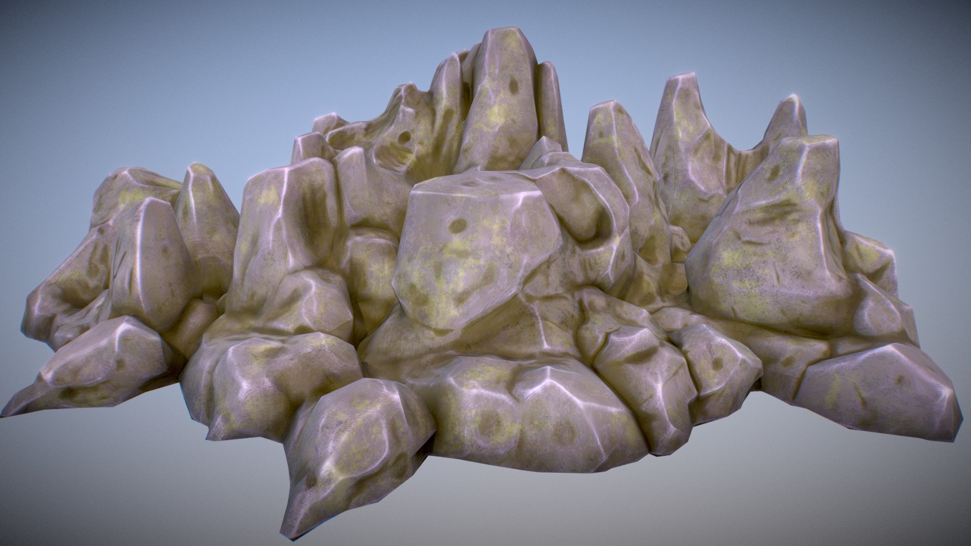 Stylized rock asset for UE4