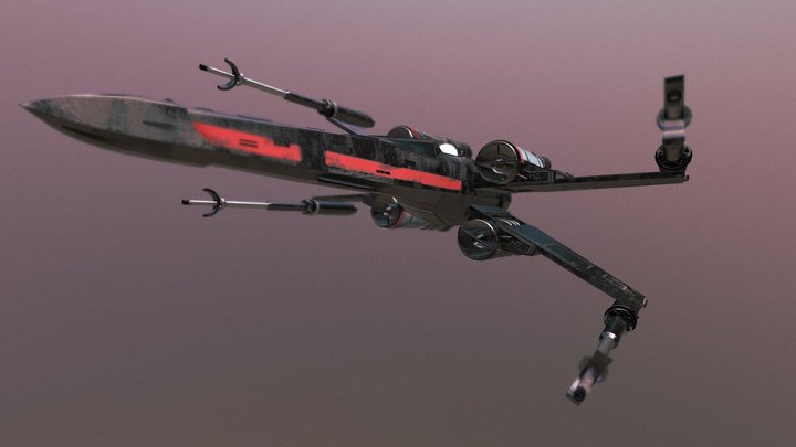 X-Wing Maya/Model 3D Model