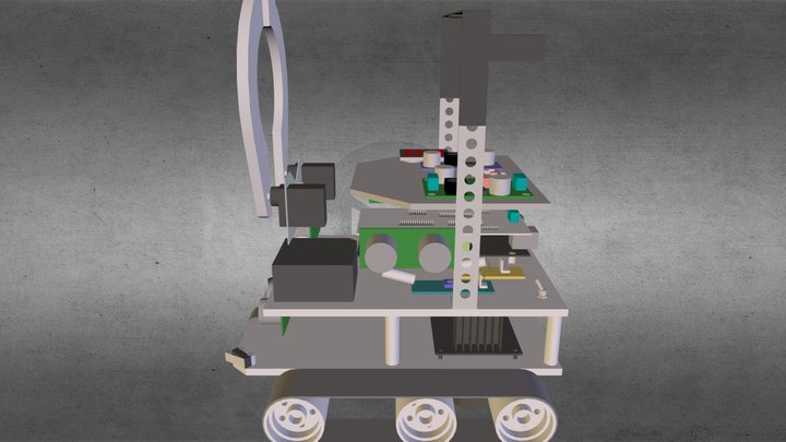 EçaBot - Rollers 3D Model