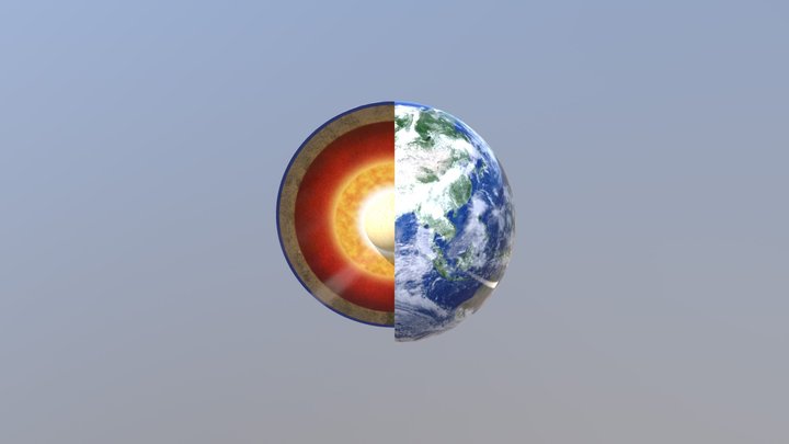 Earth's Structure 3D Model