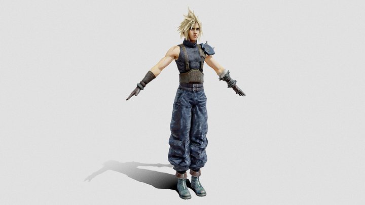 Cloud Strife 3D Model