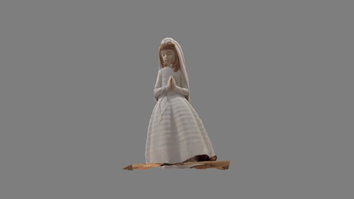 Zip Of Lladro Praying 3D Model