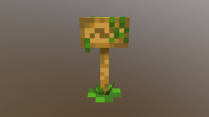 Pixel Sign 3D Model