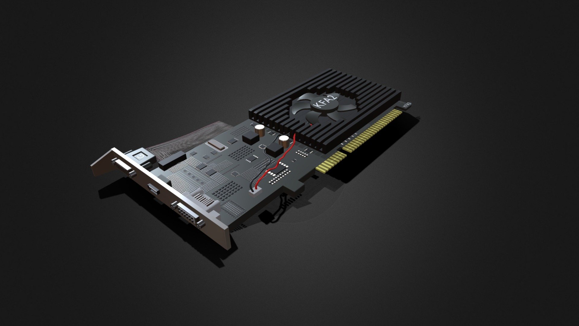 Video Card KFA2 GeForce 210 - Download Free 3D model by Vladimir ...