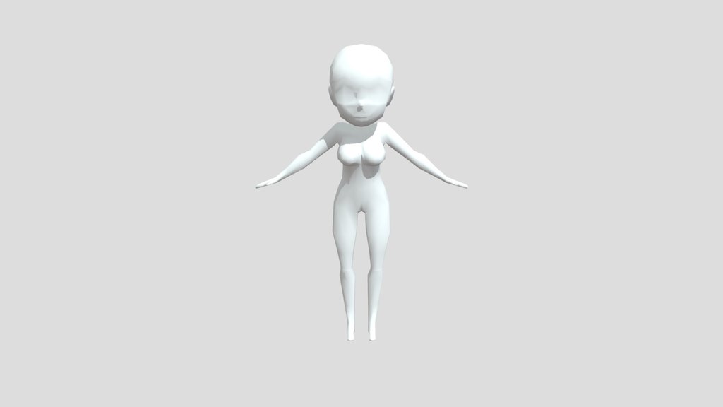 Free OBJ file Roblox Fusedgirl Mesh 🎲・3D printing template to