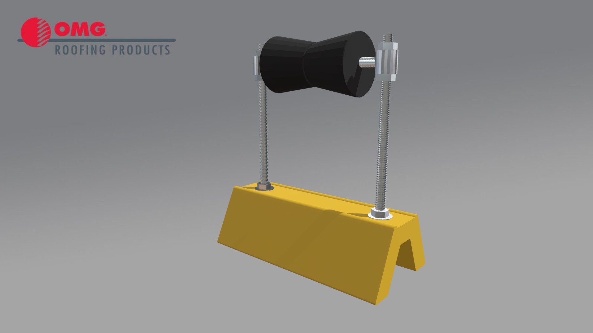 Yellow Height Adjustable Roller