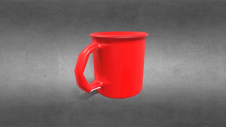 Red Cup 3D Model