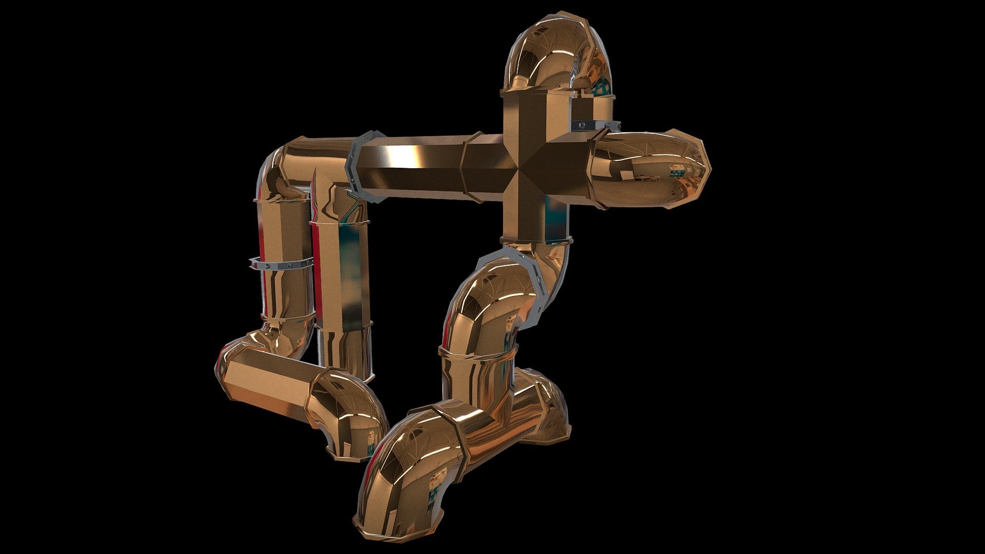 Pipes with Brackets