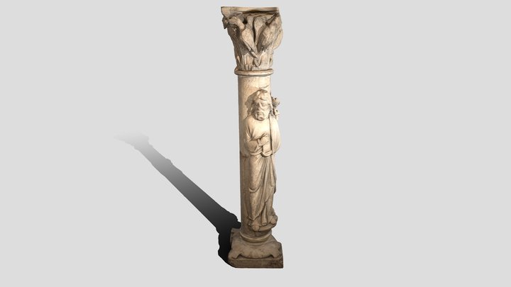 Statue-colonne : Moïse 3D Model