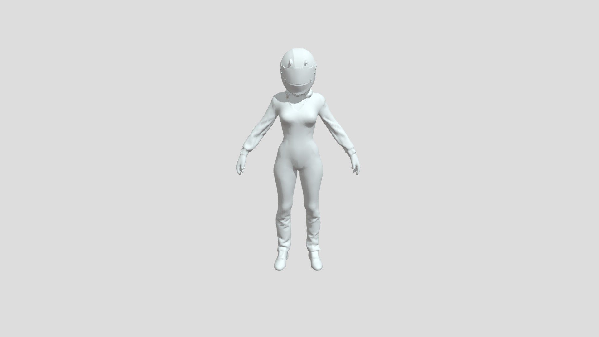 Racer_girl - 3D model by frank_docet [6d5d9cf] - Sketchfab