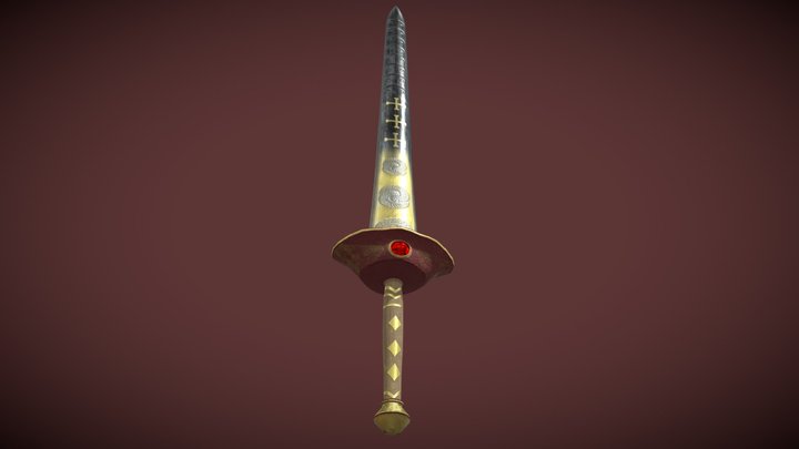0020 - Long Sword Metin2 3D Model