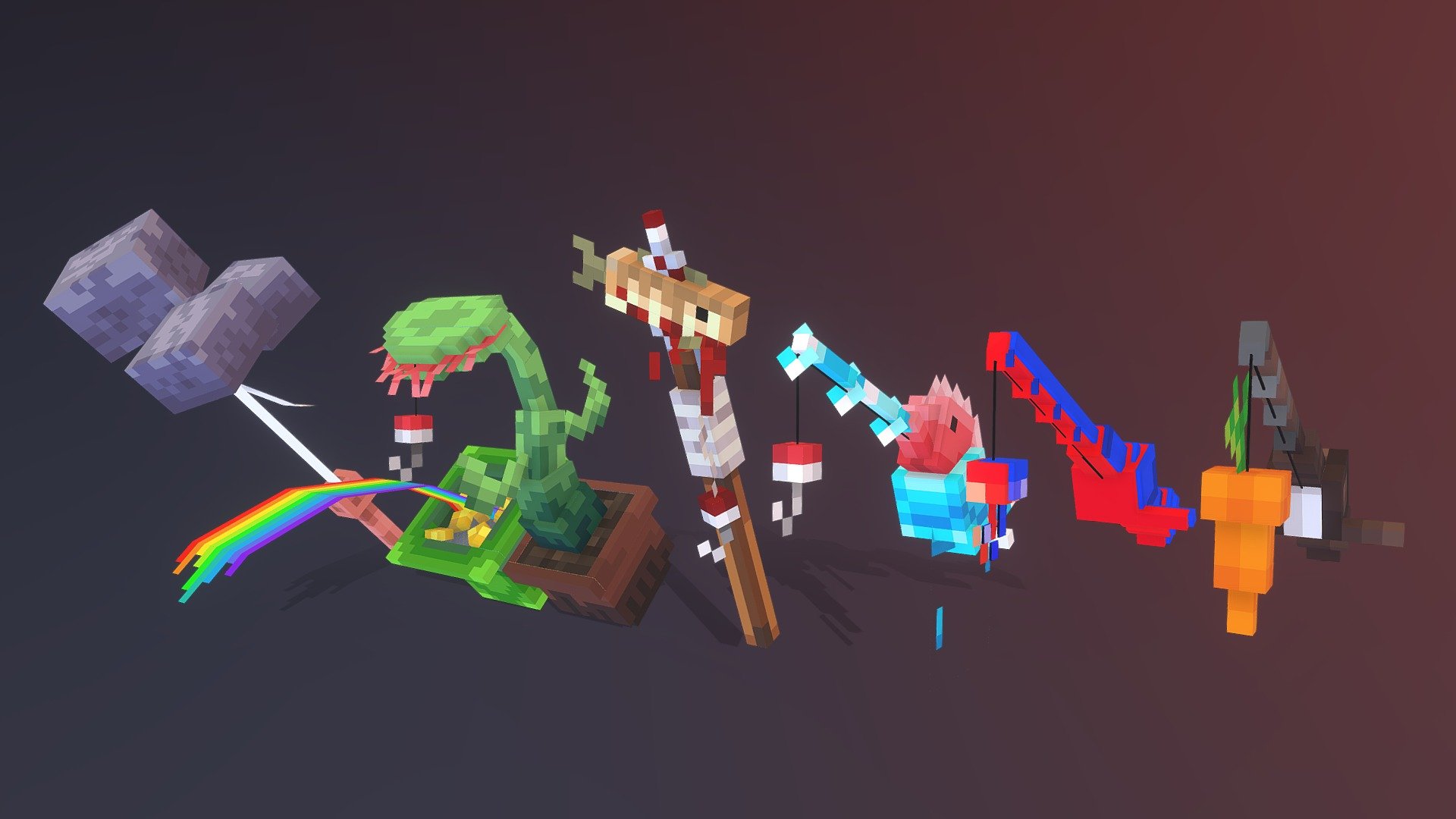 Ultimate Fishing Rods v.2 - 3D model by Purple Anvil (@purpleanvil ...
