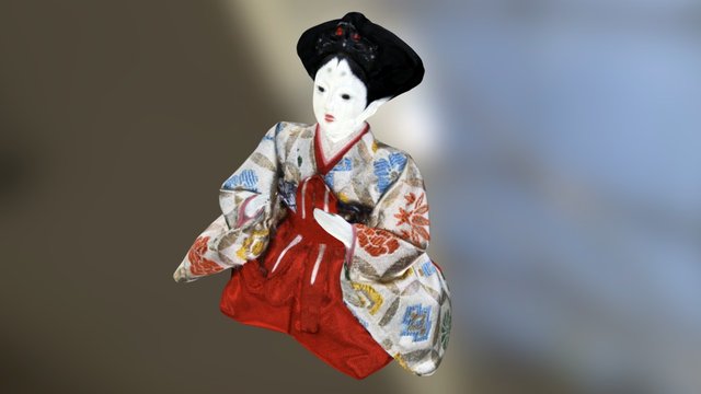 The Japanese Hina Doll-9-wrl 3D Model