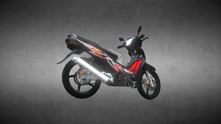 Honda Supra x 125 3D Model