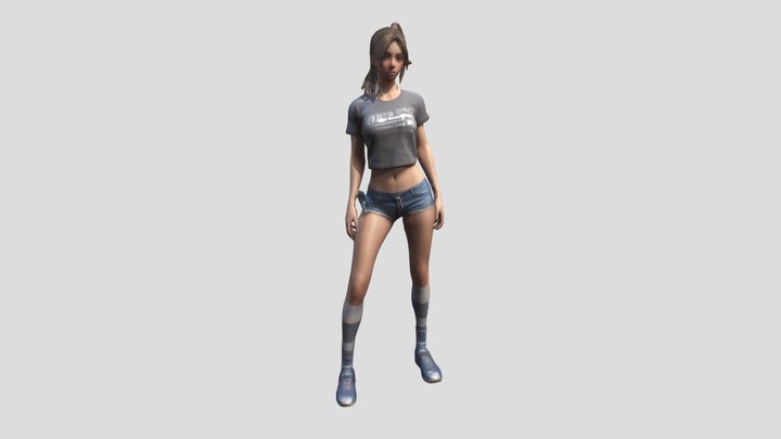 Young women 3D Model